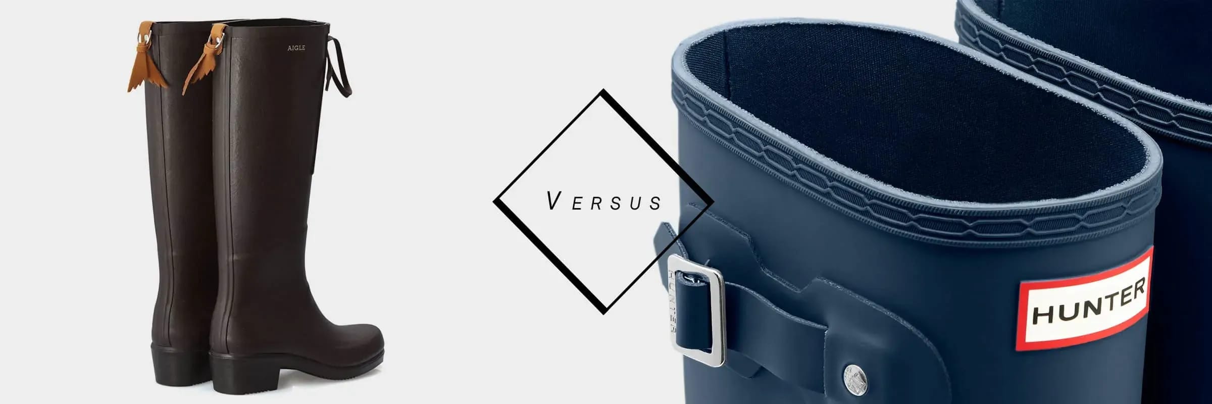 Bottes de pluie : Miss Juliette par Aigle VS Original Tall de Hunter