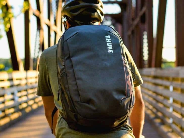 black thule backpack