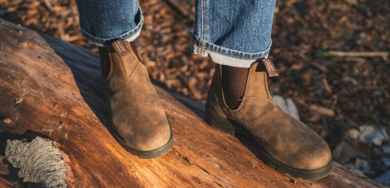 Rustic brown Blundstone boots