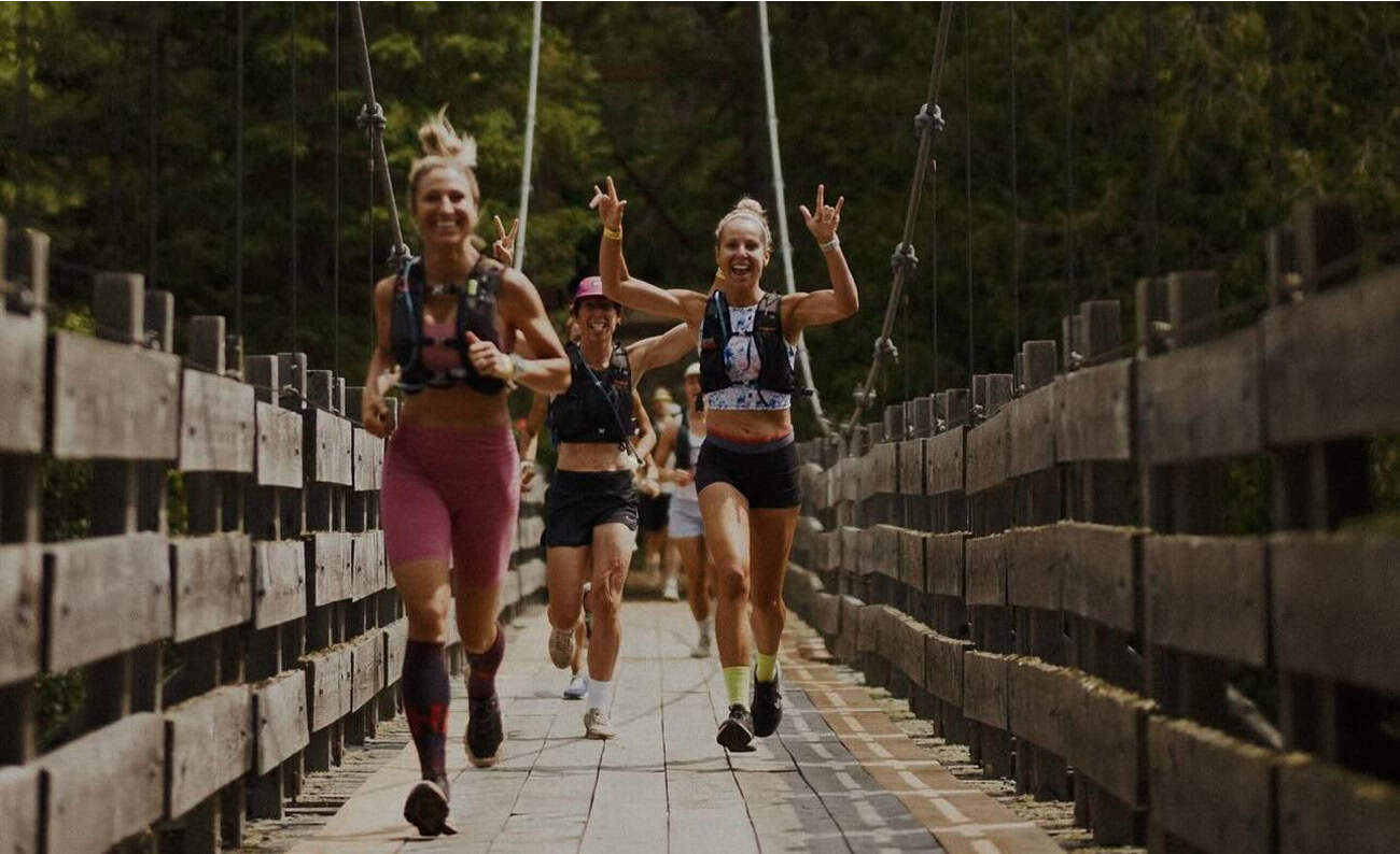 Forest trail run