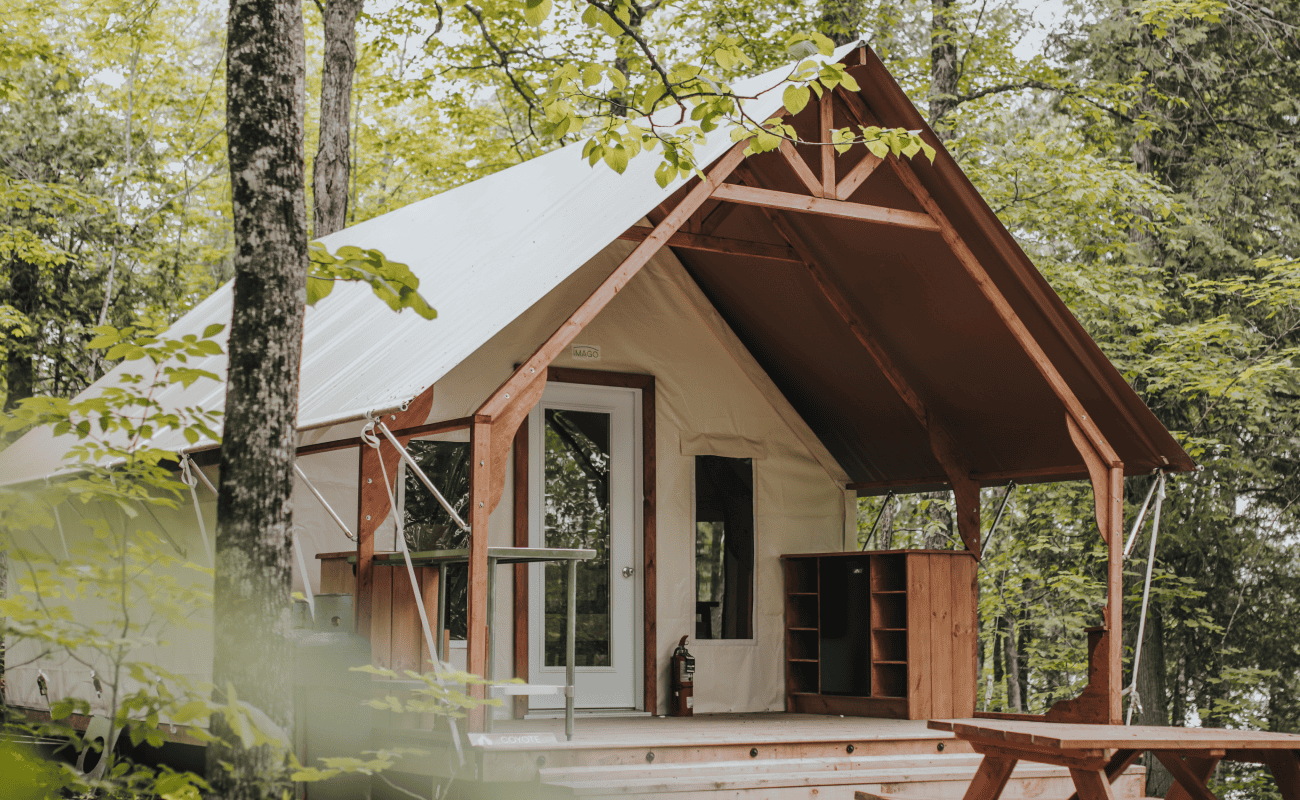 Ready to camp tent
